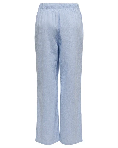 Only - ONLAugusta Bukser - Cloud Dancer/Blue Stripes 